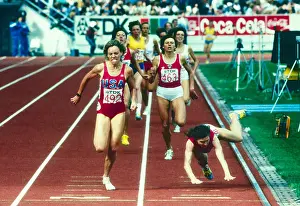 Track And Field Prints: Mary Decker competing in the 1500m at the 1983 World Track and Field Championships