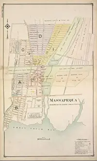 Boundaries Prints: Massapequa Cartographic. Atlases, Maps