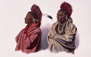 Indians Prints: Massika, a Sauk Indian, left, and Wakusasse