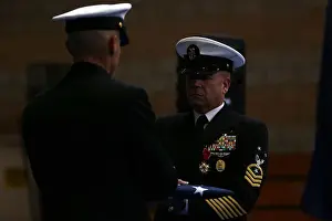 Sailors Prints: Master Chief Petty Officer Robert Lemons (right)