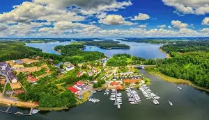 Masuria Prints: Masuria - the land of a thousand lakes visible from the bird's eye view