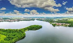 Masuria Prints: Masuria - the land of a thousand lakes visible from the bird's eye view