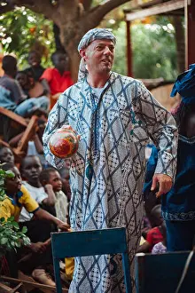 Misery Prints: Mature caucasian man singing and dancing