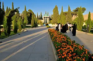 Mausoleum Prints: Mausoleum of the famous Persian poet Abu Muslih bin Abdallah Shirazi