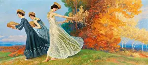 Favorite Prints: Maximilian Lenz artwork - Autumn Gold - Herbstgold - 1905