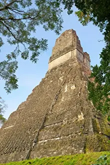 Guatemala Prints: Maya Ruins - Temple of the Great Jaguar (Templo del Gran Jaguar)