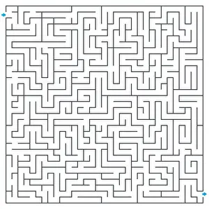 Confusion Prints: Maze, labyrinth, vector illustration. Square maze. High quality vector