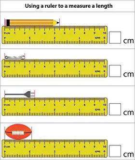 Developing Prints: Measuring length in centimeters with the ruler