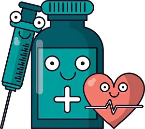 Urgency Prints: Medical healthcare cartoons vector illustration