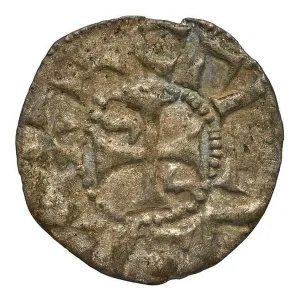 Medieval Antiquity Prints: A medieval coin from Lons-le-Saunier