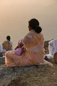 Concentrate Prints: meditation at sunset in Mt. Abu, Rajasthan, India