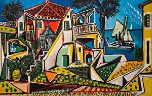 Fauvism Prints: Mediterranean Landscape (1952) by Pablo Picasso (1881–1973)