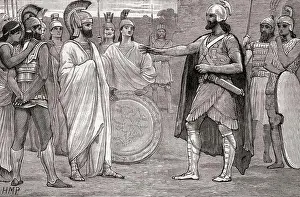 Ancient Civilizations Prints: Meeting between Agesilaus (left) and Pharnabazus II (right) in 395 BC