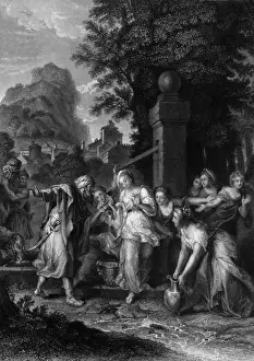 Present Prints: The meeting of Eliezer and Rebecca at the well