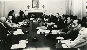 Situation Prints: Meeting of the USA military heads on the Viet Nam situation: Paul Nitze