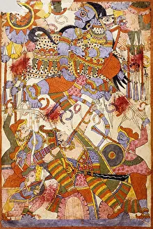 Folio Prints: Meghavarna Flies Away with Horse