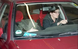 Acts Prints: Former member of the RAF Guenter Sonnenberg (L) leaves the Higher Regional Court in Stuttgart with a car