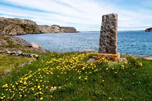 North American Prints: Memorial to Robert Abram Bartlett, Master Mariner, at Brigus, Newfoundland