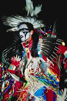 Entertain Prints: Men Fancy Dancer Standoff Powwow Alberta