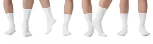 Comfy Prints: Men in stylish socks on white background, collection of photos
