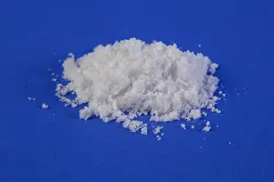 Narcotics Prints: Mephedrone 4-methylmethcathinone (4-MMC) powder with a blue studio background