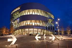 Stuttgart Prints: MERCEDES BENZ MUSEUM, STUTTGART, BADEN WUERTTEMBERG, GERMANY