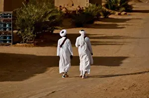 Merzouga, the gateway to the Sahara desert in the province of Al Rashidiyya. Morocco, North Africa