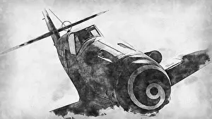 World War 2 Prints: The Messerschmitt Bf 109 is a German World War II fighter aircraft that was