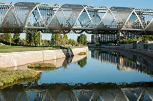 Metal Bridge Prints: Metal bridge of Madrid río