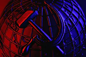 Threat Prints: Metal coat of arms of USSR with hammer and sickle on background of globe of earth