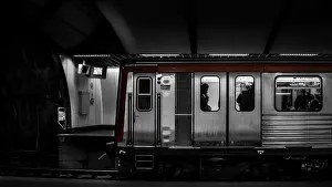 Train Transport Prints: A metro station in Athens