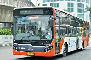 Mode Prints: Metro Trans, Scania Bus, Jakarta transportation