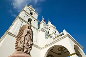 Ringing Prints: Mexico, Jalisco, Cihuatlan. Town Church Exterior