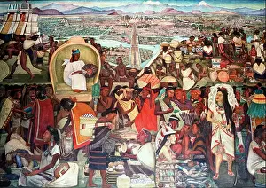 Mexico Prints: Mexico. La Gran Tenochtitlan/The Great City of Tenochtitlan