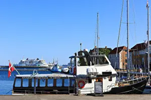 1991 Prints: The MF Tycho Brahe ferry entering the port of Helsingor, Denmark