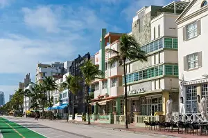 Outdoor Activities Prints: Miami Beach, North Shore Open Space Park, Lummus Park to South Pointe Park, Miami, FL, USA