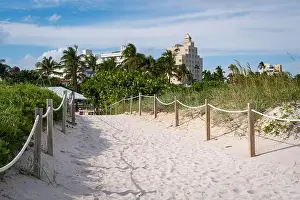 Outdoor Activities Prints: Miami Beach, North Shore Open Space Park, Lummus Park to South Pointe Park, Miami, FL, USA