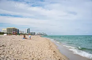 Outdoor Activities Prints: Miami Beach, North Shore Open Space Park, Lummus Park to South Pointe Park, Miami, FL, USA