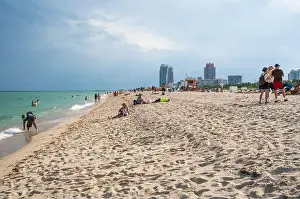 Outdoor Activities Prints: Miami Beach, North Shore Open Space Park, Lummus Park to South Pointe Park, Miami, FL, USA