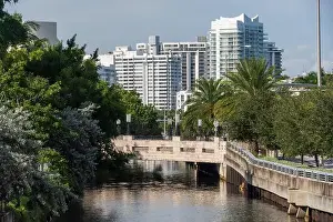Outdoor Activities Prints: Miami Beach, North Shore Open Space Park, Lummus Park to South Pointe Park, Miami, FL, USA