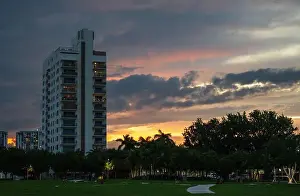 Outdoor Activities Prints: Miami Beach, North Shore Open Space Park, Lummus Park to South Pointe Park, Miami, FL, USA