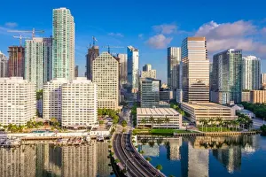 Miami, Florida, USA downtown Skyline