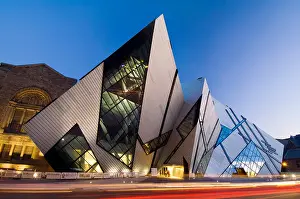 People In The Background Prints: The Michael Lee-Chin Crystal Building, Royal Ontario Museum, Toronto, Ontario