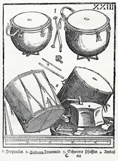Instruments Prints: Michael Praetorius's 'Syntagma Musicum' 1619