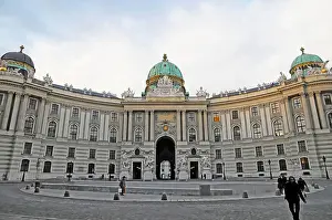 Symmetric Prints: Michaelerplatz Square, Hofburg Palace, Vienna, Austria, Europe