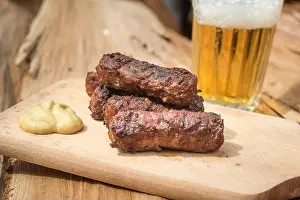 Minced Prints: Mici cu bere traditional Romanian dish for celebrations the 1st of May the labor day