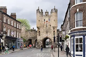 Historic Landmark Prints: Micklegate Bar was the most important of York's medieval gateways and the focus for grand events