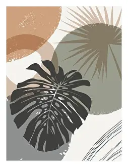 Mid century modern art print. Gallery wall printable art. Boho style interior decor