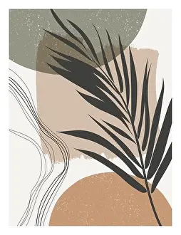 Mid century modern art print. Gallery wall printable art. Boho style interior decor
