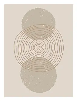 Mid century modern art print. Gallery wall printable art. Boho style interior decor
